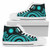 Nauru High Top Canvas Shoes - Turquoise Tentacle Turtle 6