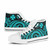 Wallis and Futuna High Top Shoes - Turquoise Tentacle Turtle 7
