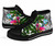 Guam High Top Shoes White - Turtle Plumeria Banana Leaf 3