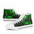 Vanuatu High Top Shoes - Cross Style Green Color 10