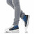 Tahiti Polynesian High Top Shoes - Blue Turtle Hibiscus Flowing 9