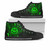 Federated States of Micronesia High Top Shoes - Cross Style Green Color 1