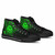 Federated States of Micronesia High Top Shoes - Cross Style Green Color 4