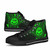 Federated States of Micronesia High Top Shoes - Cross Style Green Color 5