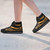 Pohnpei High Top Shoes Gold - Polynesian Tentacle Tribal Pattern 2