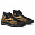 Pohnpei High Top Shoes Gold - Polynesian Tentacle Tribal Pattern 3