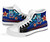Tonga High Top Shoes Blue - Vintage Tribal Mountain 6