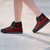 Tahiti High Top Shoes Red - Polynesian Tentacle Tribal Pattern 2
