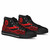 Tahiti High Top Shoes Red - Polynesian Tentacle Tribal Pattern 3