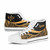 Kosrae High Top Shoes Gold - Polynesian Tentacle Tribal Pattern 8