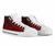 Pohnpei State High Top Shoes - Red Color Symmetry Style 2