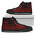 Pohnpei State High Top Shoes - Red Color Symmetry Style 7