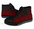 Pohnpei State High Top Shoes - Red Color Symmetry Style 8