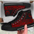 Pohnpei State High Top Shoes - Red Color Symmetry Style 10