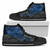 Guam Polynesian High Top Shoes - Blue Turtle Flowing 1