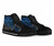Guam Polynesian High Top Shoes - Blue Turtle Flowing 2