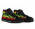 Wallis and Futuna High Top Canvas Shoes - Reggae Tentacle Turtle 2