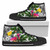 Tokelau High Top Shoes White - Turtle Plumeria Banana Leaf 1