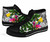 Tokelau High Top Shoes White - Turtle Plumeria Banana Leaf 3