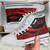 Tokelau High Top Shoes Red - Polynesian Tentacle Tribal Pattern 5