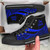 Cook Islands High Top Shoes Blue - Polynesian Tentacle Tribal Pattern 1