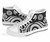 American Samoa High Top Shoes - White Tentacle Turtle 8