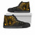 Solomon Islands High Top Shoes - Cross Style Gold Color 1