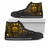 Tuvalu High Top Shoes - Cross Style Gold Color 1