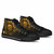 Tuvalu High Top Shoes - Cross Style Gold Color 4