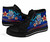 Marshall Islands High Top Shoes Blue - Vintage Tribal Mountain Crest 3