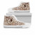 Yap High Top Shoes - Hibiscus Flowers Vintage Style 5