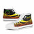 Cook Islands Custom Personalised High Top Shoes Reggae - Polynesian Tentacle Tribal Pattern 8