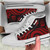 Vanuatu High Top Canvas Shoes - Red Tentacle Turtle 10