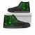 Pohnpei High Top Shoes - Cross Style Green Color 1