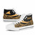 Tokelau High Top Shoes Gold - Polynesian Tentacle Tribal Pattern 8