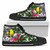 New Caledonia High Top Shoes White - Turtle Plumeria Banana Leaf 1
