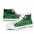 Fiji High Top Shoes - Green Tentacle Turtle Crest 7