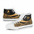 Yap High Top Shoes Gold - Polynesian Tentacle Tribal Pattern 8