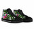 New Caledonia High Top Shoes White - Turtle Plumeria Banana Leaf Crest 2
