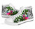 New Caledonia High Top Shoes White - Turtle Plumeria Banana Leaf Crest 8