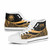 Federated States of Micronesia High Top Shoes Gold - Polynesian Tentacle Tribal Pattern 8 Federated States of Micronesia High Top Shoes Gold - Polynesian Tentacle Tribal Pattern 8