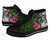Vanuatu High Top Shoes - Turtle Plumeria Banana Leaf 3