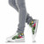 Nauru High Top Shoes White - Turtle Plumeria Banana Leaf Crest 9