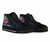 American Samoa Polynesian High Top Shoes - Tropical Flower 2