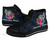 American Samoa Polynesian High Top Shoes - Tropical Flower 3
