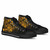 Fiji High Top Shoes - Cross Style Gold Color 4