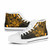 Fiji High Top Shoes - Cross Style Gold Color 10