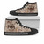 Tonga High Top Shoes - Hibiscus Flowers Vintage Style 1