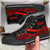 Nauru High Top Shoes Red - Polynesian Tentacle Tribal Pattern 1