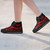 Nauru High Top Shoes Red - Polynesian Tentacle Tribal Pattern 2